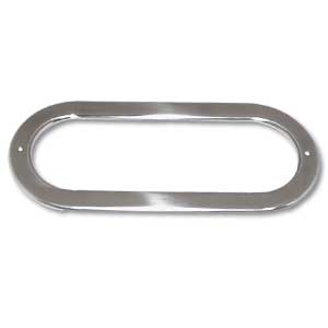 Oval Stainless Steel Light Bezel without Visor