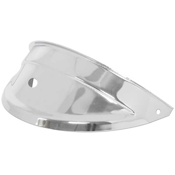 7" Chrome Headlight Visor with 5/16" Hole