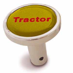 Chrome Tractor/Trailer Long Air Valve Knob - Pin On