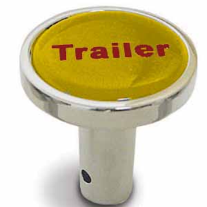Chrome Tractor/Trailer Long Air Valve Knob - Pin On
