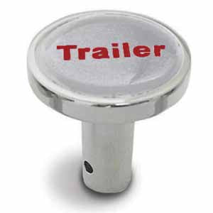 Chrome Tractor/Trailer Long Air Valve Knob - Pin On