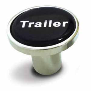 Chrome Tractor/Trailer Air Valve Knob - Thread On