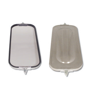 7" x 16" SS West Coast Bubble Back Mirror
