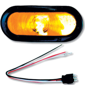 Oval Sealed Turn Signal Kit- Amber Light