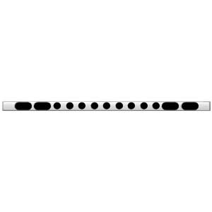 94" Bumper Bar with Oval and 2" Round Light Cutouts
