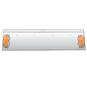Hinged Two Plate Holder with Double Bulb Lights