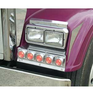Freightliner Classic XL Fender Guards With Lights