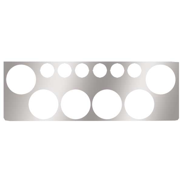 12"H Stainless Steel Rear Center Panel with Six 4" and Six 2" Cutouts