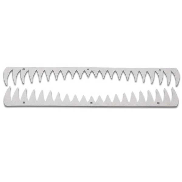 SS Teeth Mud Flap Weights w/Back Plates (PR)