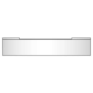 Kenworth W900L 22-Inch Boxed End Stainless Bumper