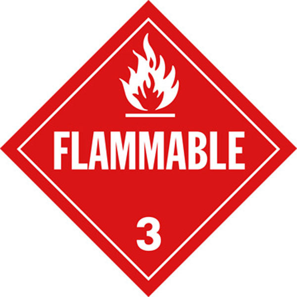 "Flammable" Placard