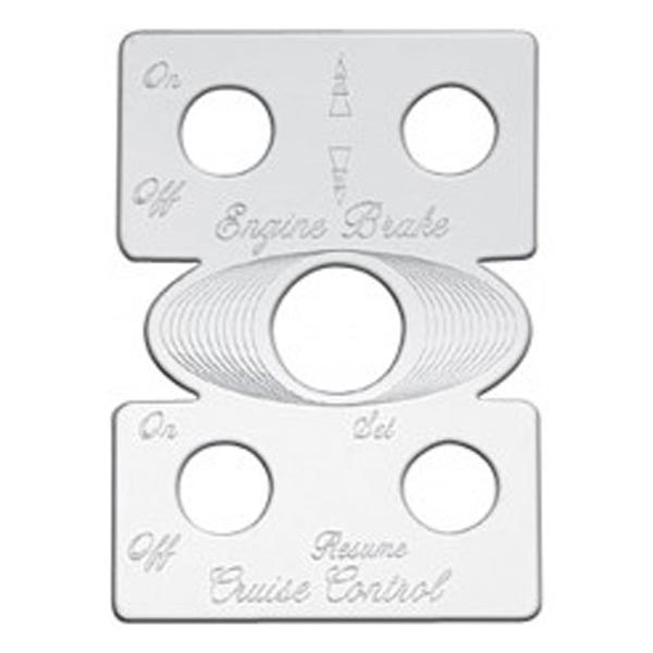 Peterbilt Stainless Steel Switch Plate