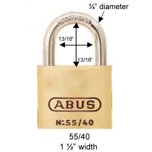 Solid Brass 55/40 Padlock