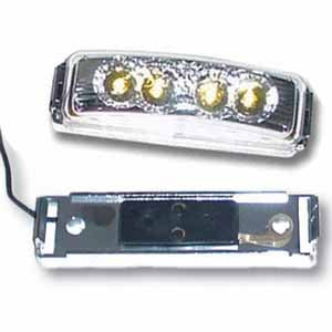 4" 4 LED Spyder Light with Chrome Rim