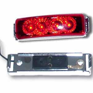 4" 4 LED Spyder Light with Chrome Rim