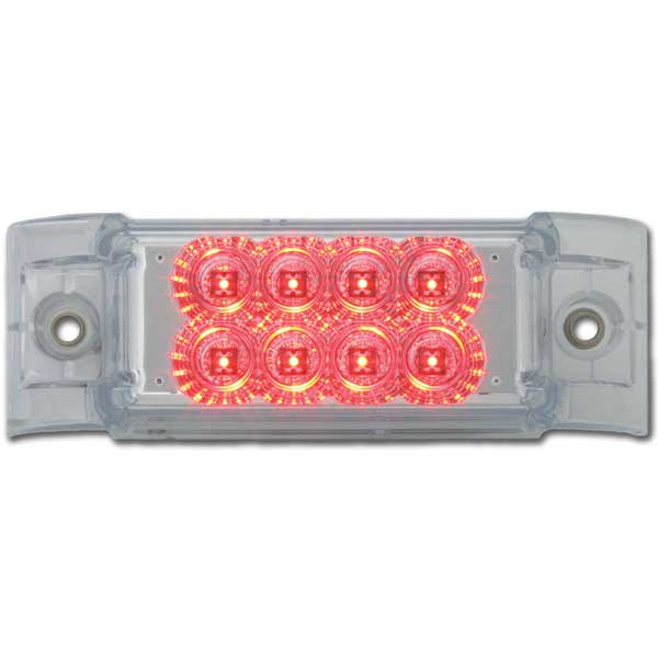 6" x 2" 8 LED Super 21 Rectangular Marker Light