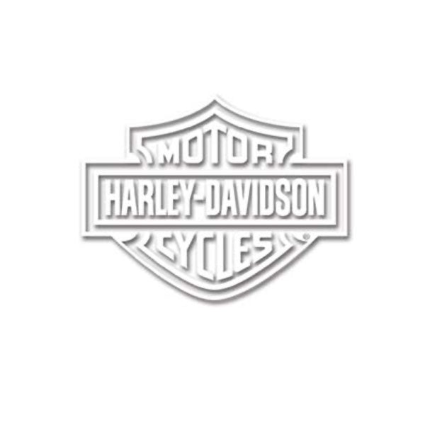 White Harley-Davidson Emblem