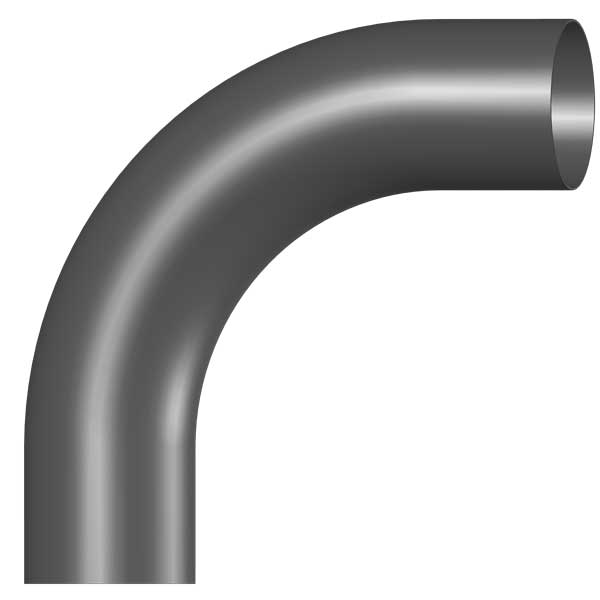 6"D x 17"L x 12"R 90 Degree Steel Elbow Plain Ends