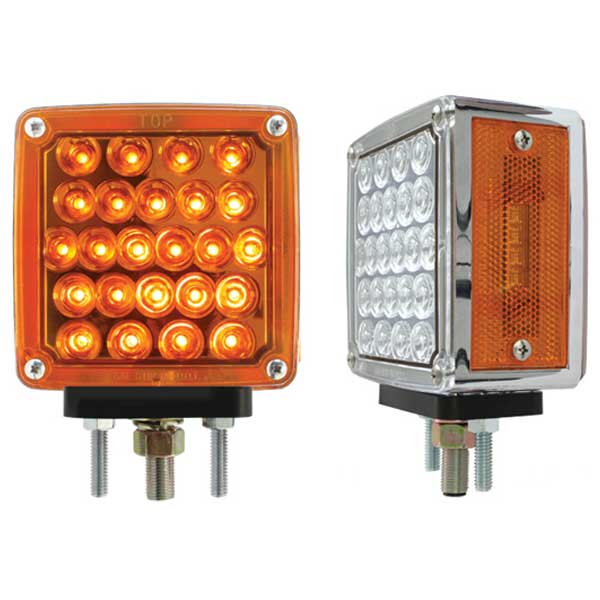 4" Pearl Square Double Face LED Light