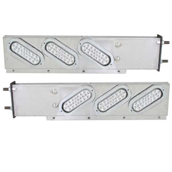 SS Spring-Loaded Rear Light Bar with Oval Cut Outs