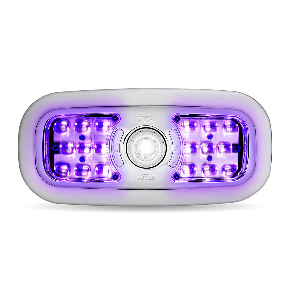 Peterbilt 300 Series Chrome Plated 7-Color 20 LED Dome Light