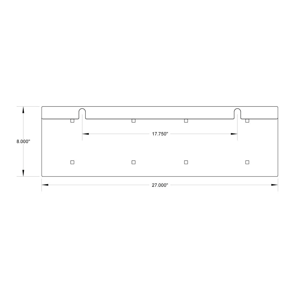 PB 388 and 389 304 Stainless Steel Two Plate License Holder