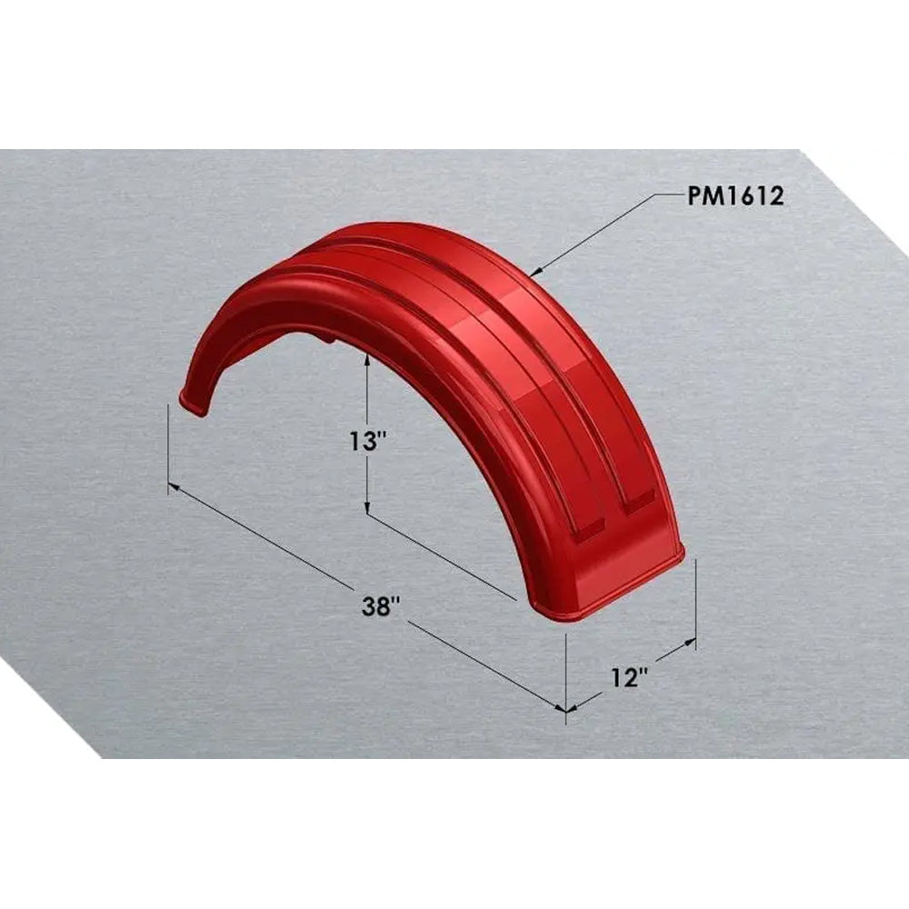 MIN161200 12"W Poly Lift Axle Fender
