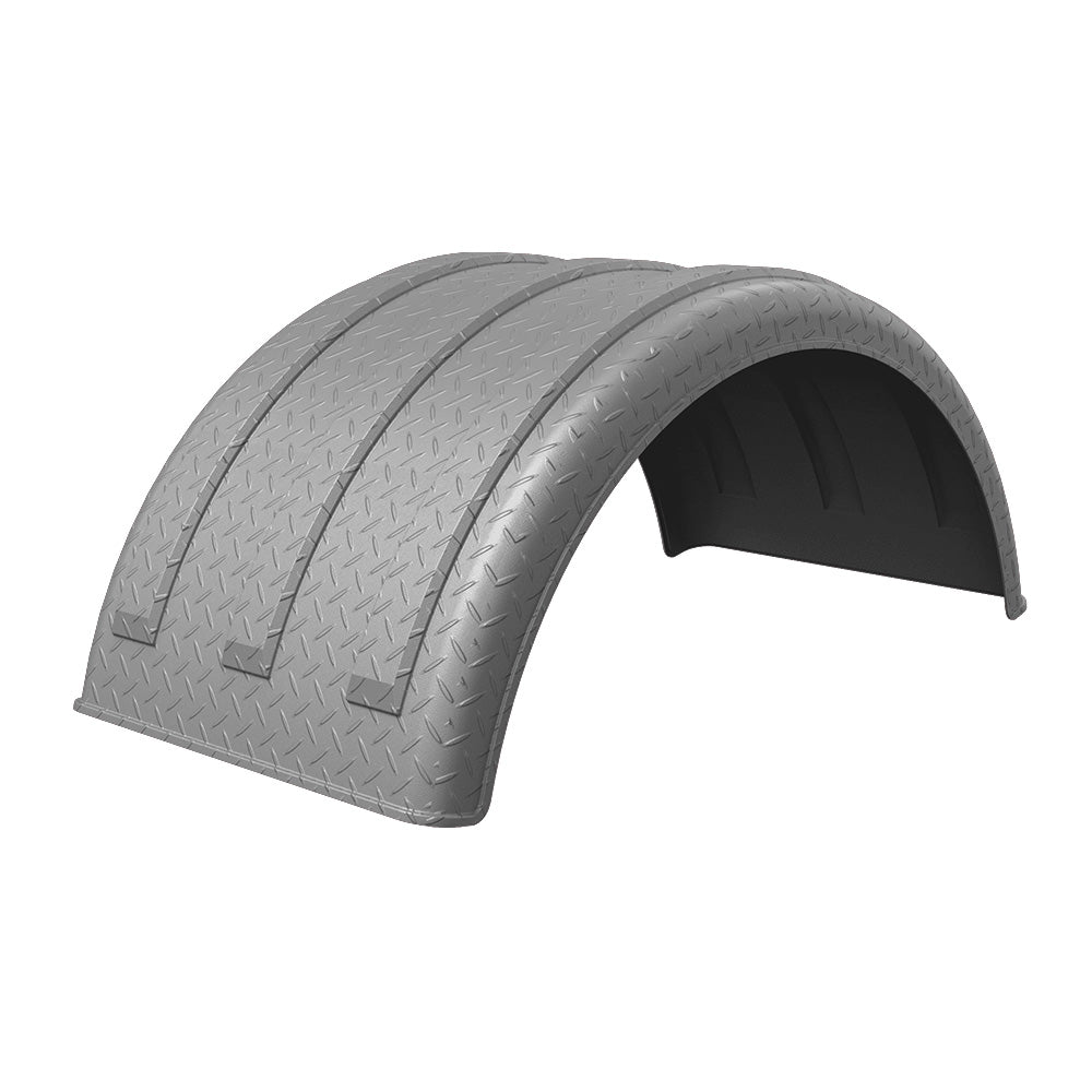 48" Poly TT Twin MIN2260 Diamond Pattern Single Axle Fender