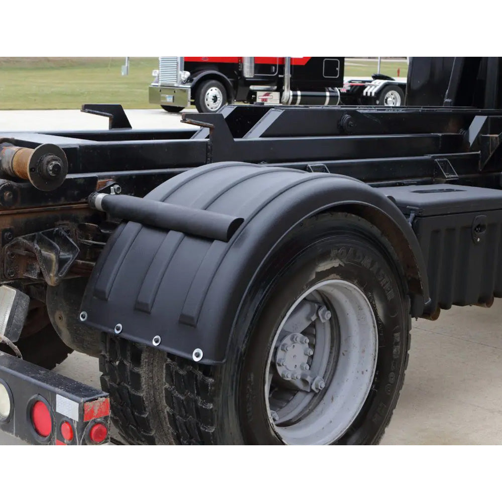 48" Poly TT Twin MIN2260 White Poly Single Axle Fender