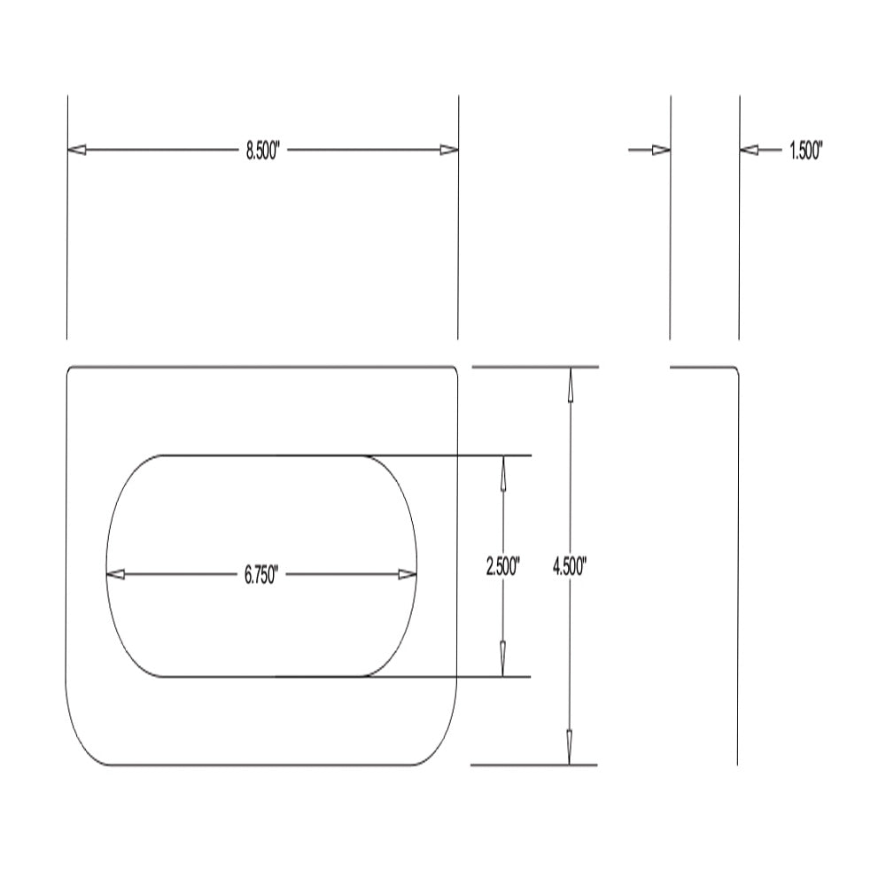 304 Stainless Steel Oval Light Bracket
