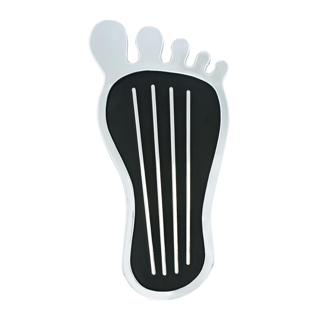 Chrome Barefoot Shape Gas Pedal Cover