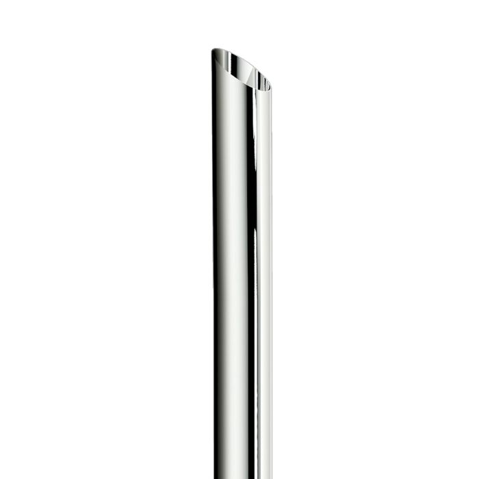 5"D x 114"L Slash Cut One-Piece Chrome Top Stack