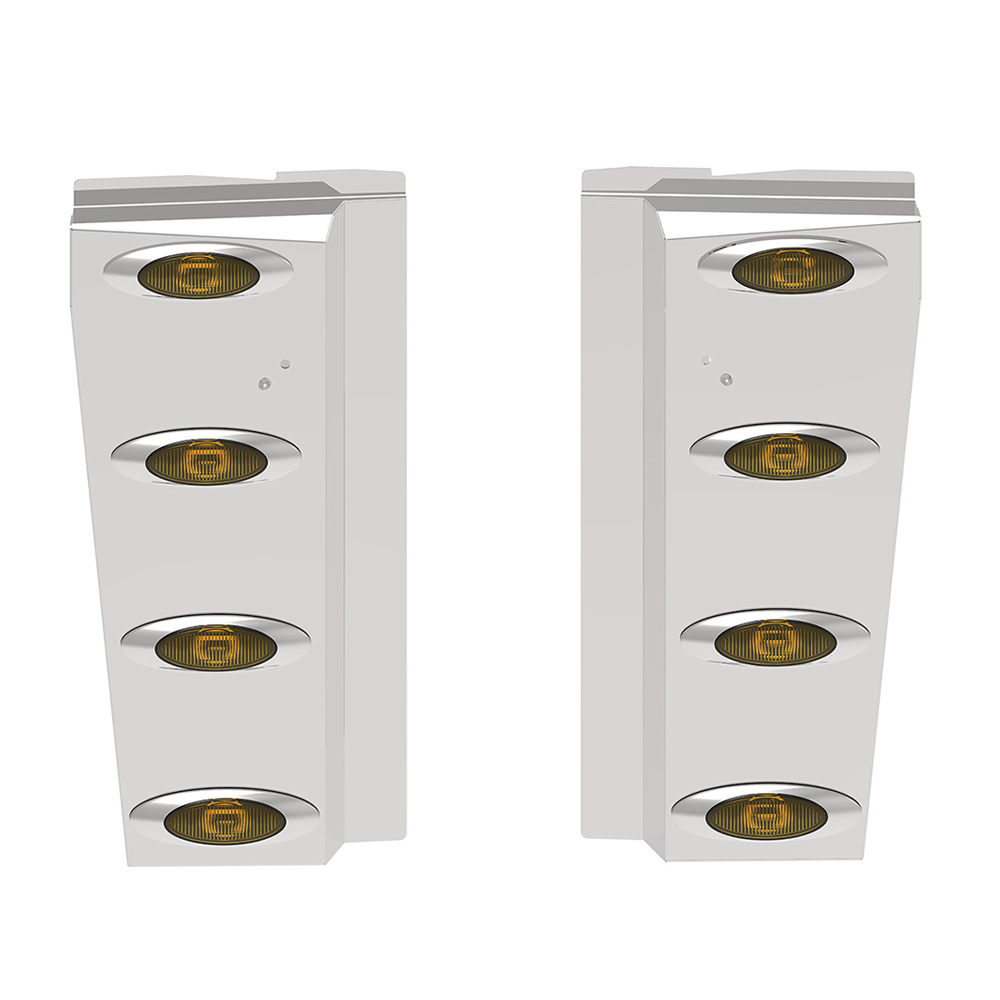 Peterbilt 589 Long Hood EXT Panel with Four M1 LEDs