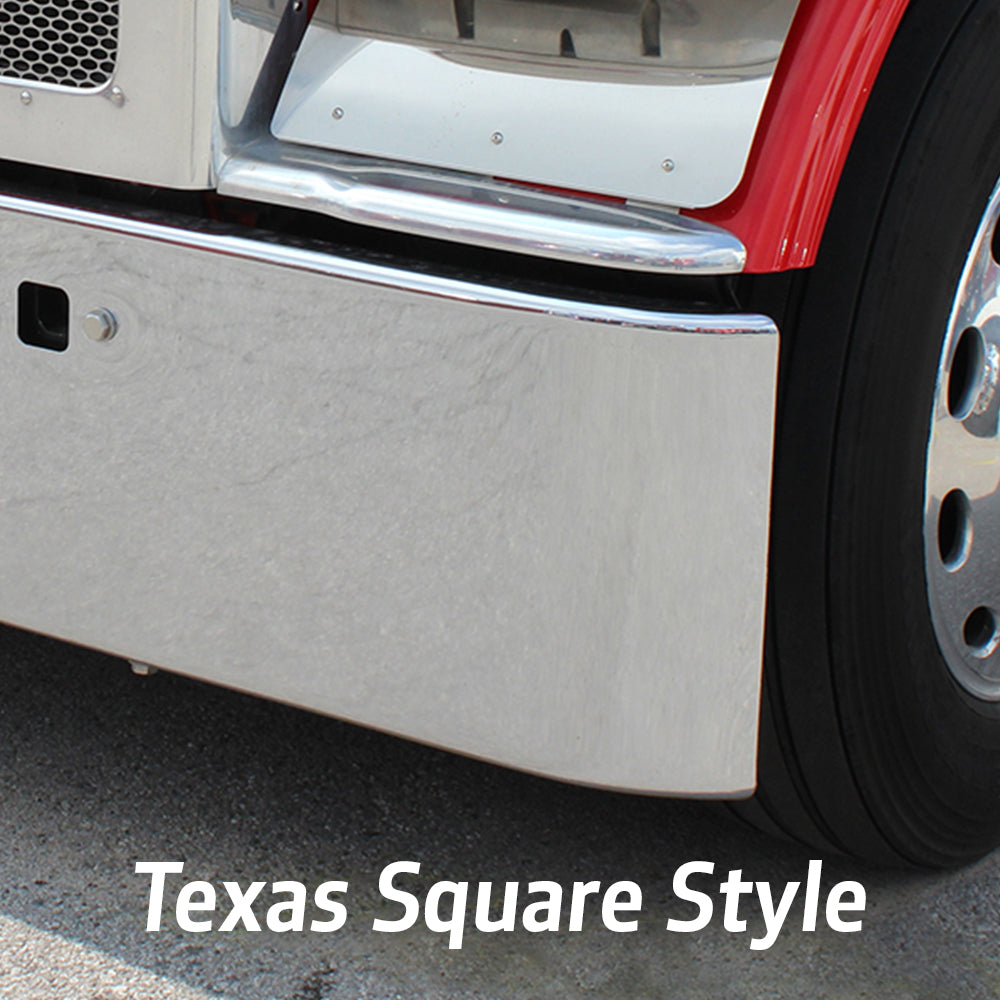 Peterbilt 378, 379 20" Texas Square Chrome Bumper