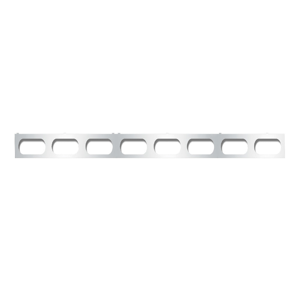 Bumper Light Bracket with Eight 6" Oval light cut outs