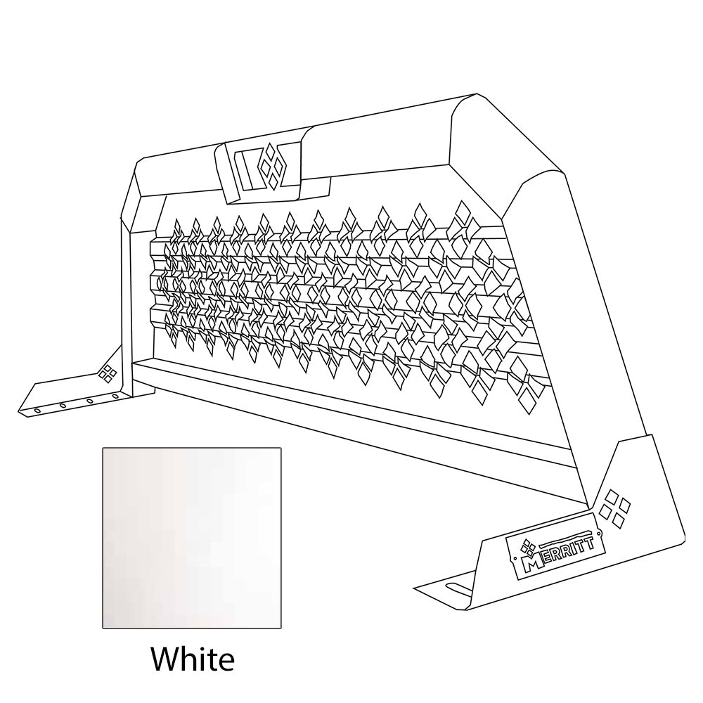 20x73 Merritt White Cab High Punched Headache Rack "“ GM 1500