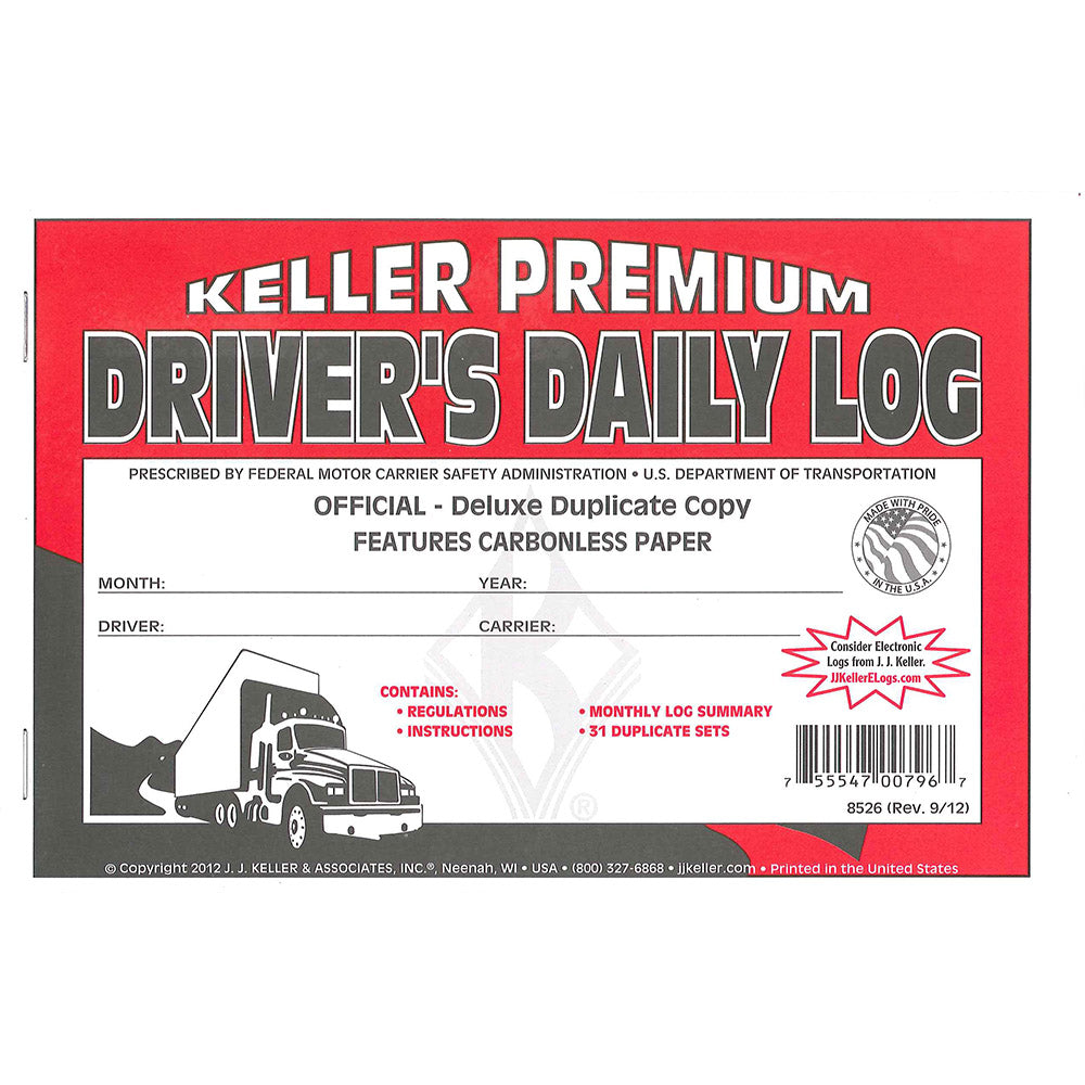 Driver's Daily Log Book w/Recap (Carbonless)
