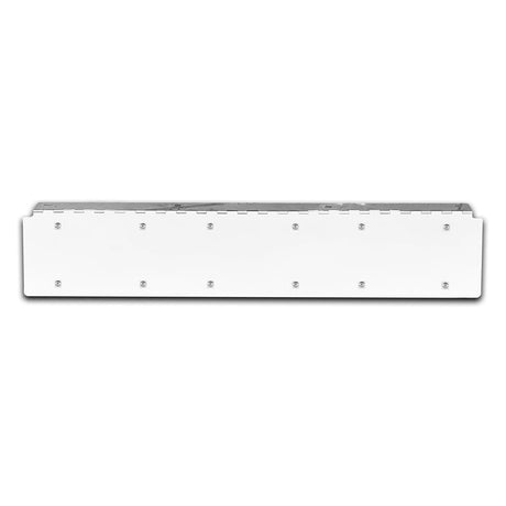 Hinged three plate holder, close-up