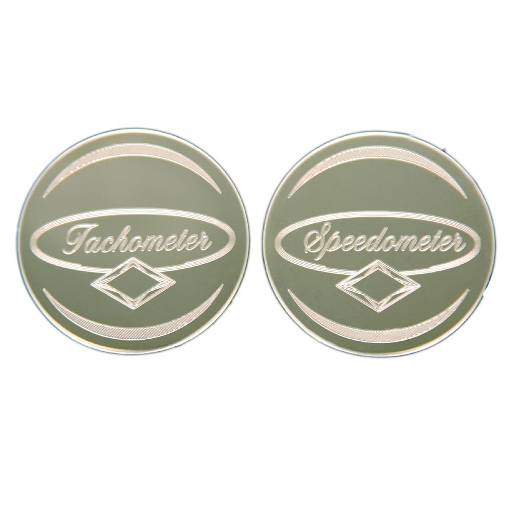 Speedometer and Tachometer Gauge Emblems