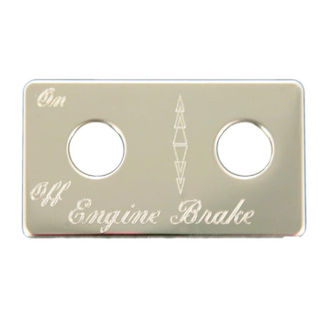 Peterbilt stainless steel engine brake plate for semi trucks