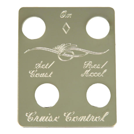 4-Hole Cruise control switch plate