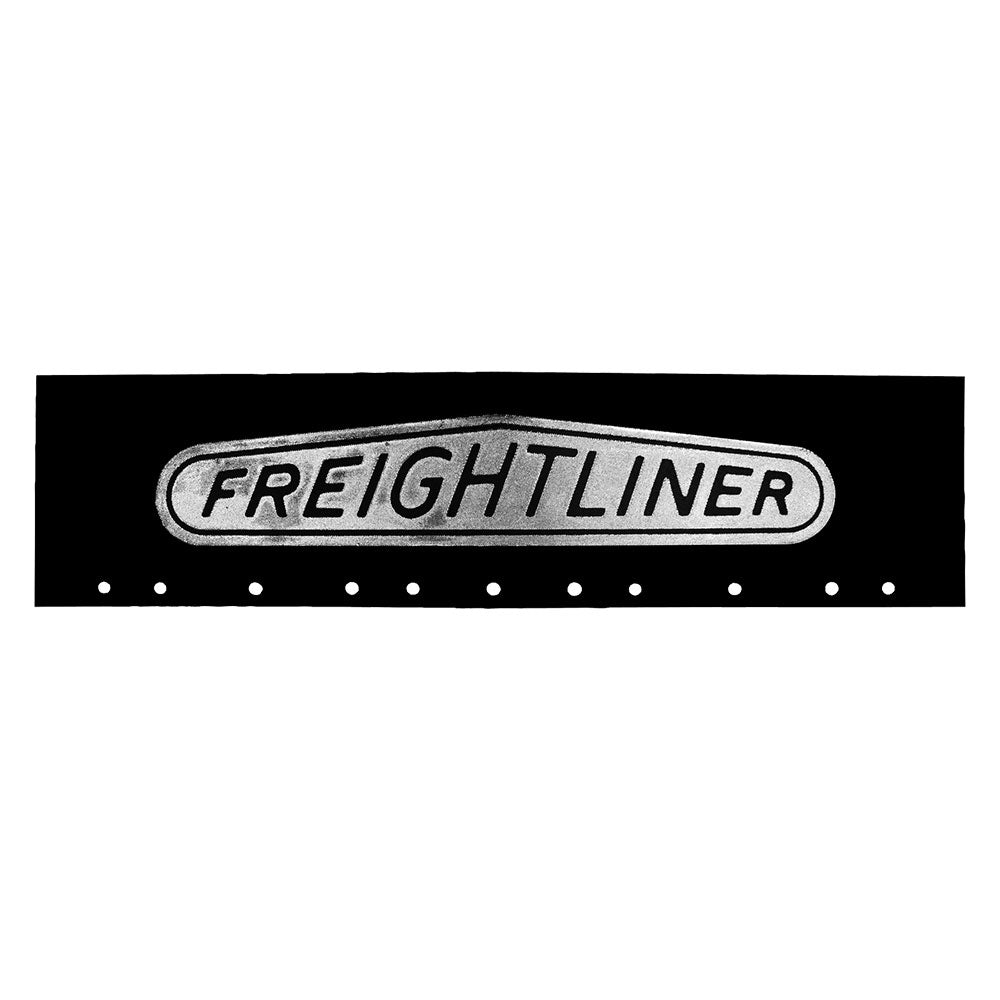 ふー2424様 Freightliner Fender Extension Black/Silver 24x6 | Freightliner Mud