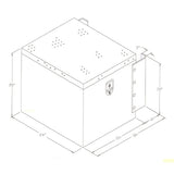 24" x 15" x 20" Aluminum Behind Fairing Box