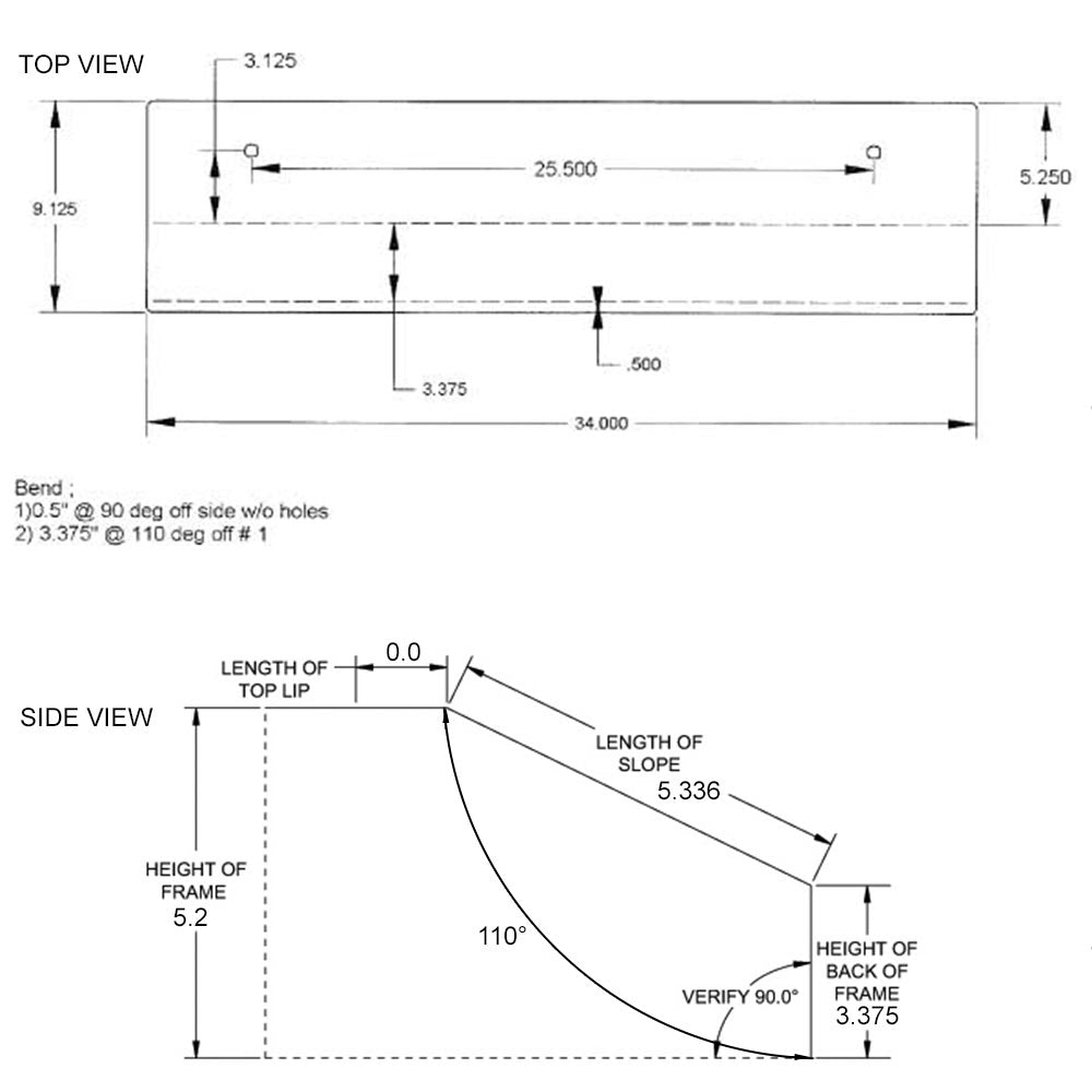 Kenworth W900L Stainless Steel Crossmember Cover