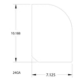 Driver Side Kick Panel Trim for Freightliner Classic, FLD