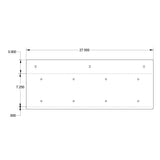Solid Mount Double Plate Holder