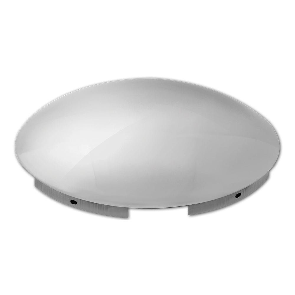 SS Dome Front Hubcap, 5 Notch, 7/16" Lip