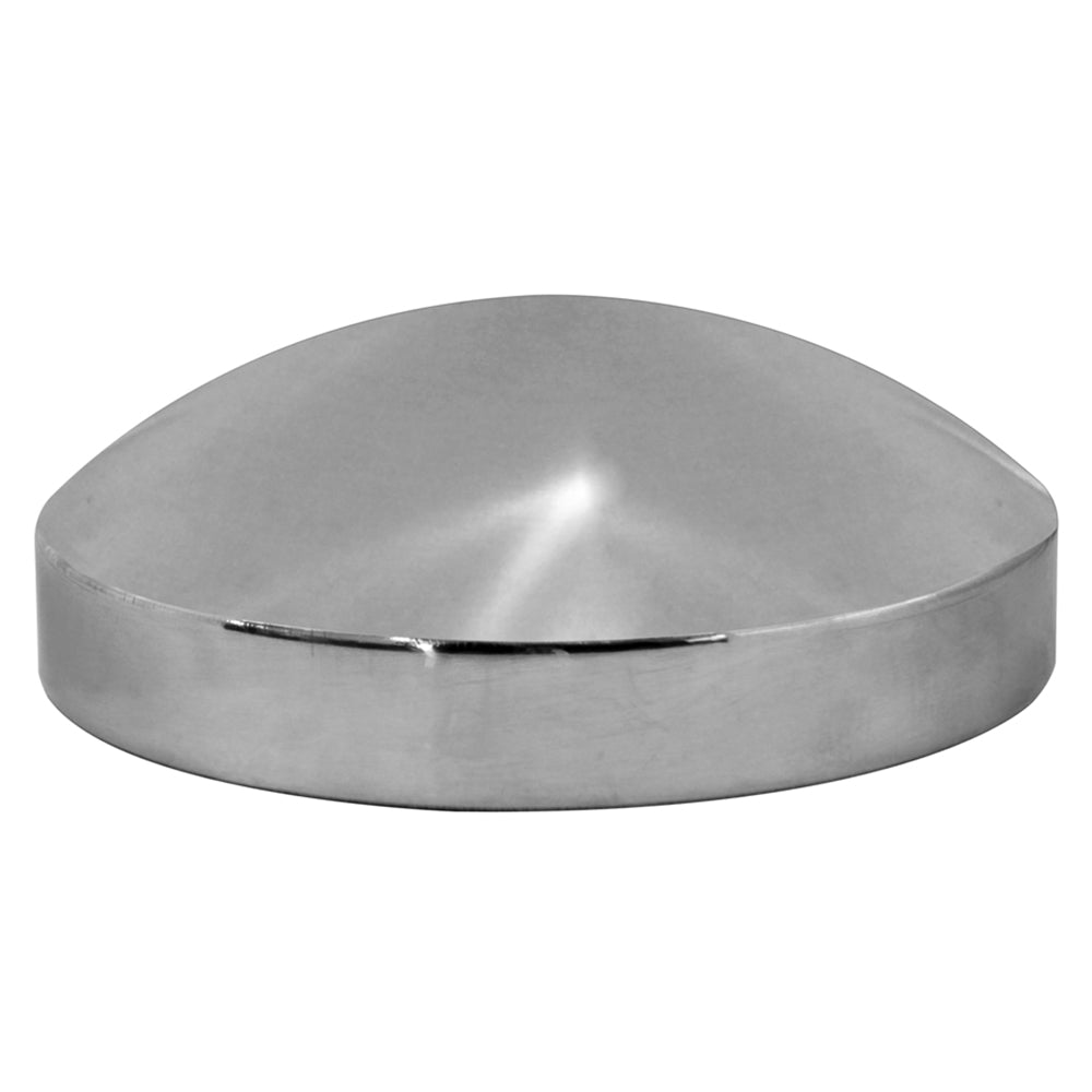 Stainless Rear Hubcap 8.5"D Axle, 5/8" Studs