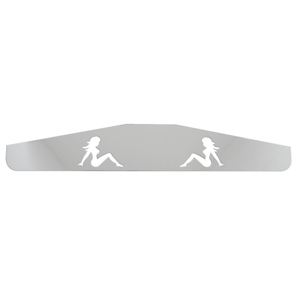 Chrome Sitting Lady Mud Flap Weight 4" x 24" (EA)