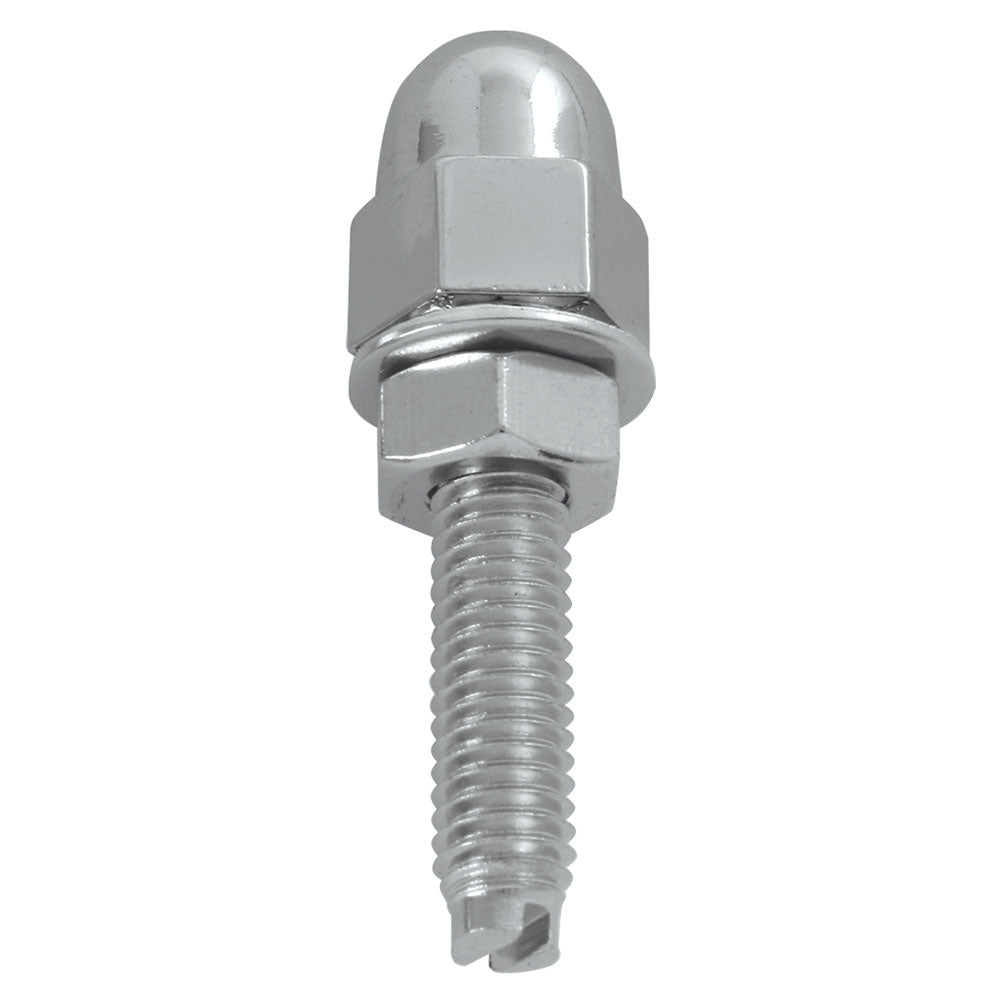 Chrome Acorn Fasteners 4PK